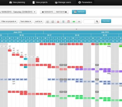 Efficient planning view for teams